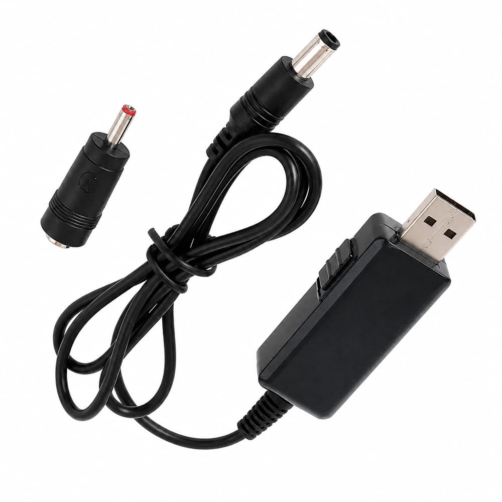 Кабель для роутера від павербанка USB 5V на 9V/12V з LED-дисплеєм (4)