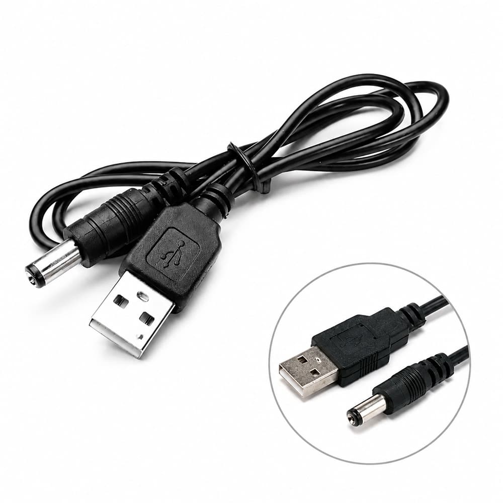 Кабель USB-DC 5V для роутера від павербанка з 3 перехідниками (2)