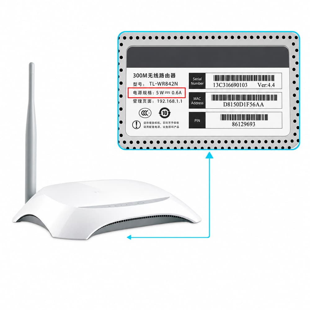 Кабель USB-DC 5V для роутера від павербанка з 3 перехідниками (4)