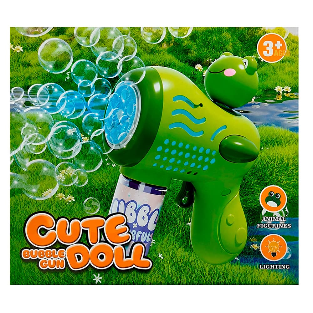Пістолет для мильних бульбашок Bubble Gun жаба (4)