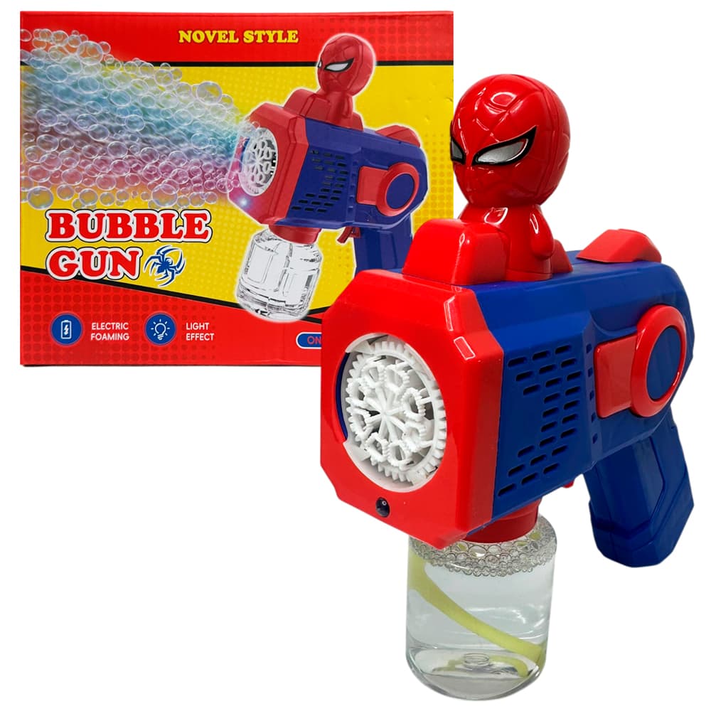 Пістолет для мильних бульбашок Bubble Gun з фігуркою супергероя (1)