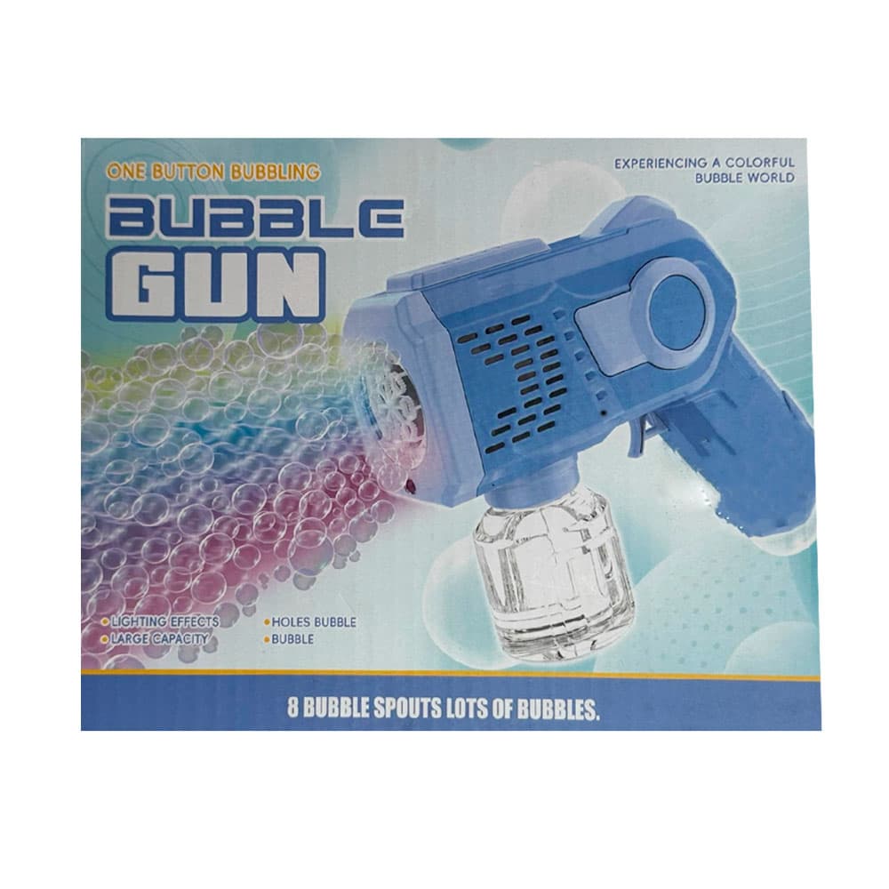 Пістолет для мильних бульбашок Bubble Gun, синій (3)